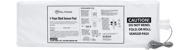 Bed sensor pad with connection cable