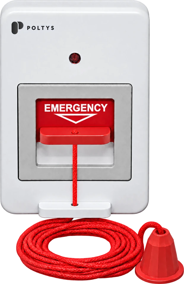 Wired Pull Cord Station with floor-length cord